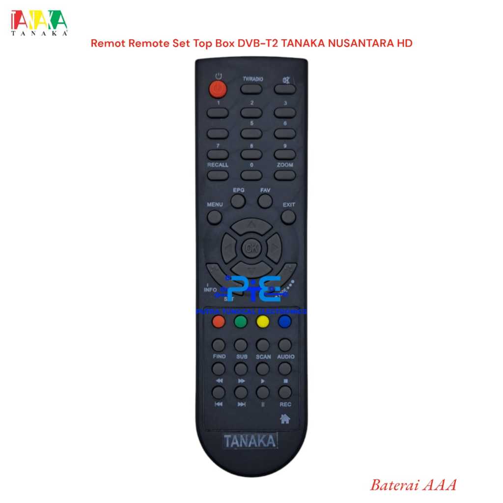 Remot Remote Set Top Box DVB-T2 TANAKA NUSANTARA HD