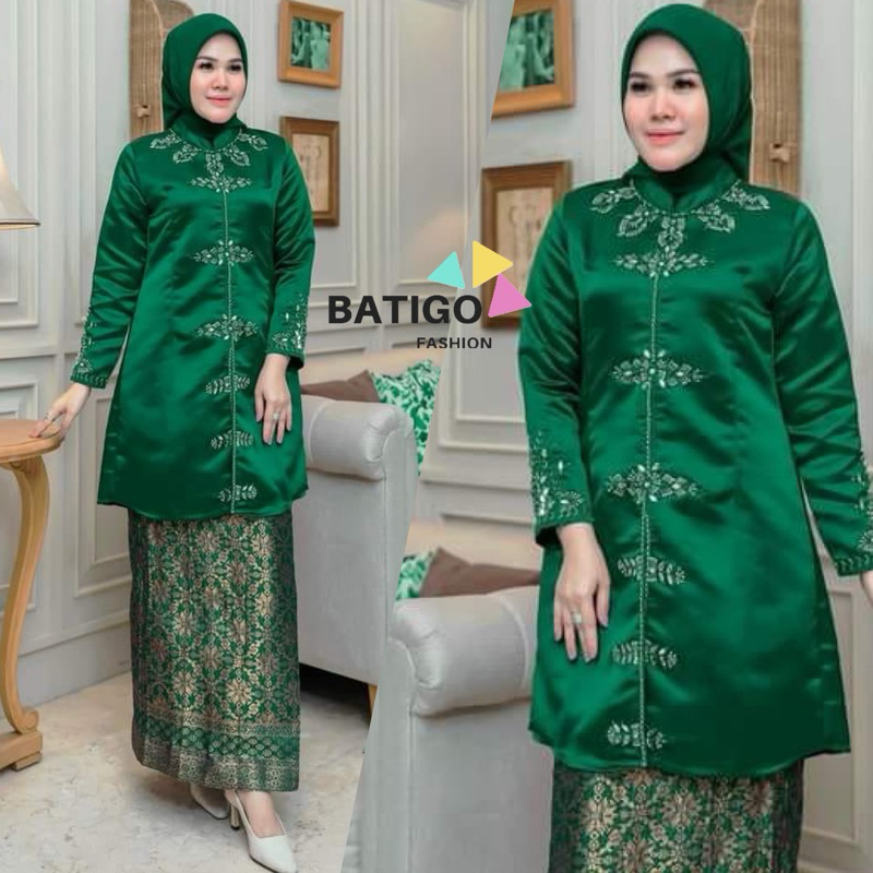 Set Baju Kurung Melayu - Baju Tunik Melayu - Kebaya Kurung Melayu - Baju Kurung Melayu - Atasan Tuni
