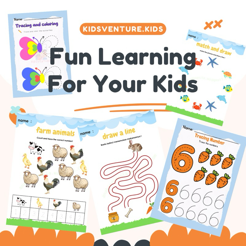 PRINTABLE WORKSHEET ANAK PAUD MURAH