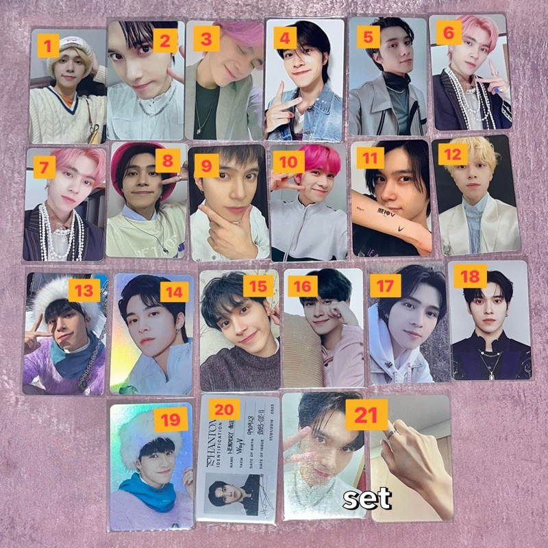 PHOTOCARD PC OFFICIAL NCT WAYV HENDERY MURAH MURCE