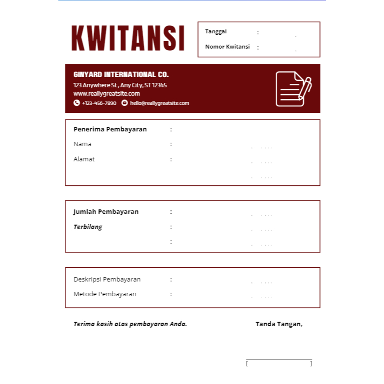 

(TANPA PO) Cetak Nota Kwitansi Custom 1 ply 2 ply 3 ply 4 ply murah berbagai ukuran Nota Kontan Faktur isi 25 set