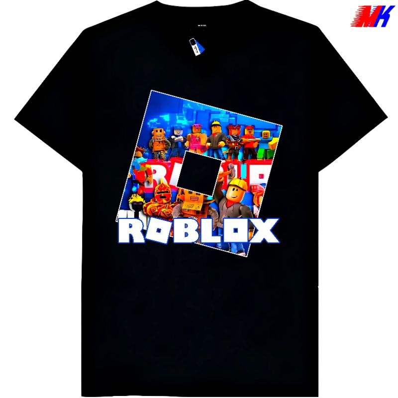 Kaos Baju Tshirt Custom Pria Wanita Anak Dewasa Game Roblox Roblok Roblocs Robloc Robloxs Builder