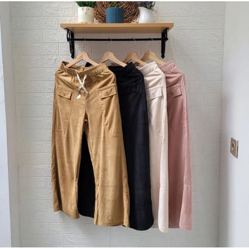 Celana Kulot Corduroy Premium Wanita