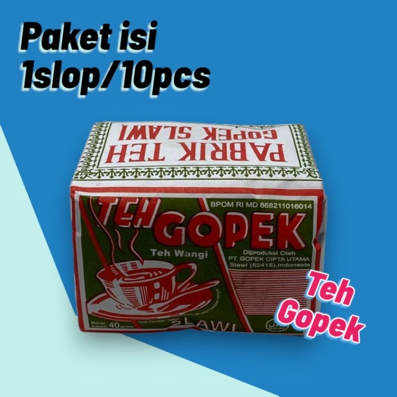 

TEH SOLO TEH GOPEK 1 PAK ISI 10 BUNGKUS 40GRAM