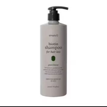 SimplyO Biotin Shampoo For Hair Loss (Green Breeze) 500ml shampoo anti rontok