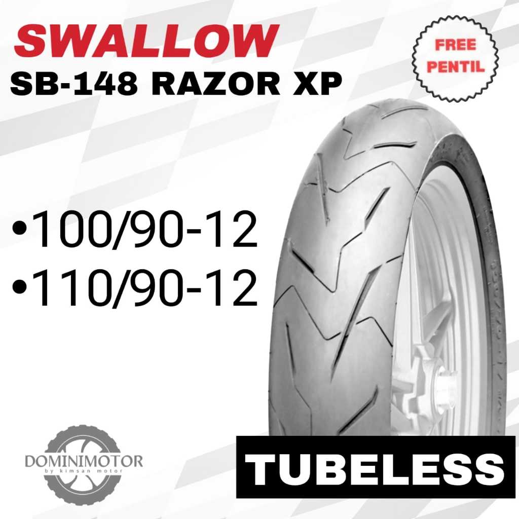 Ban Motor Ring 12 SWALLOW Razor 100/90-12 110/90-12 Ban Motor Ring 12 Tubles Ban Motor Scoppy Ring 1