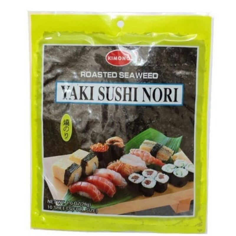 

Kimono Yaki Sushi Nori 28 gr ( 10 lembar )