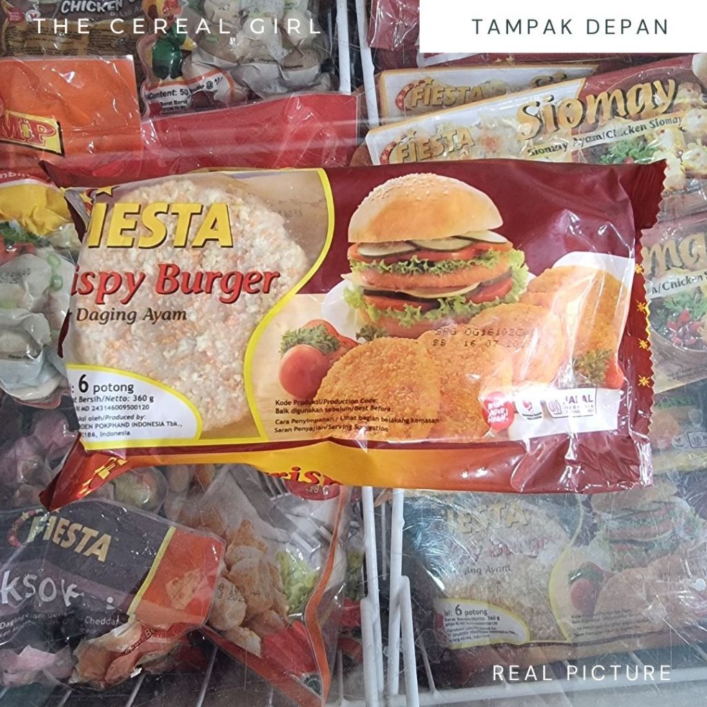 

[KONDISI BARU - 100% ORIGINAL] FIESTA Crispy Burger - Burger Daging Ayam 360gr