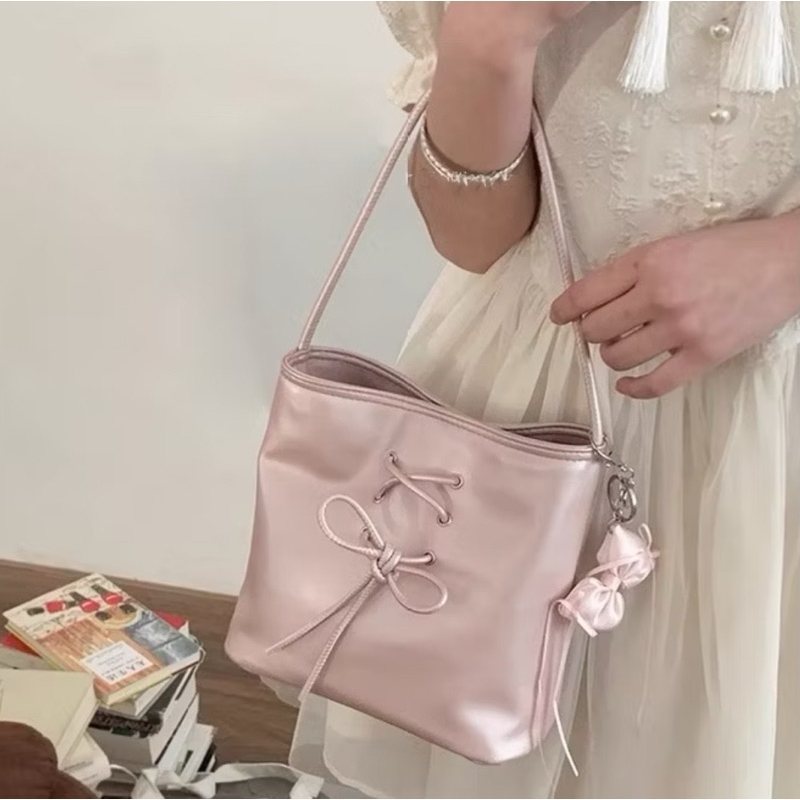 Rochelle Bag - Tas Nenek Portabel Niche Tas Ketiak Manis Fashion Trendi Baru Wanita Tas Ember Bahu