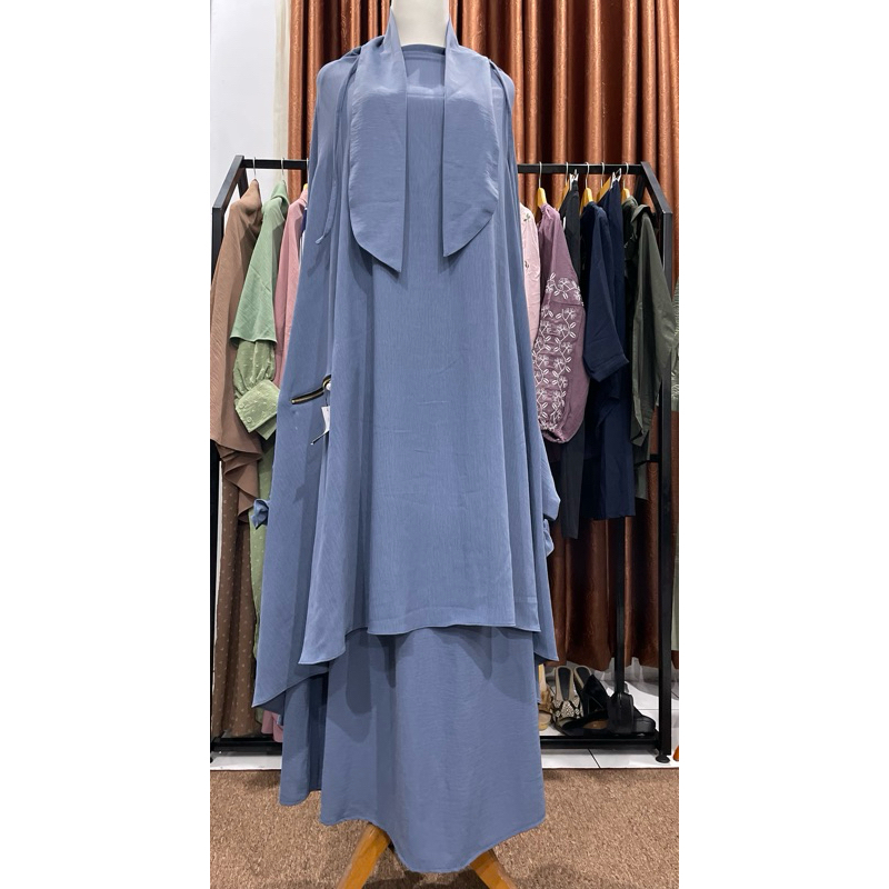 one set french khimar + rok