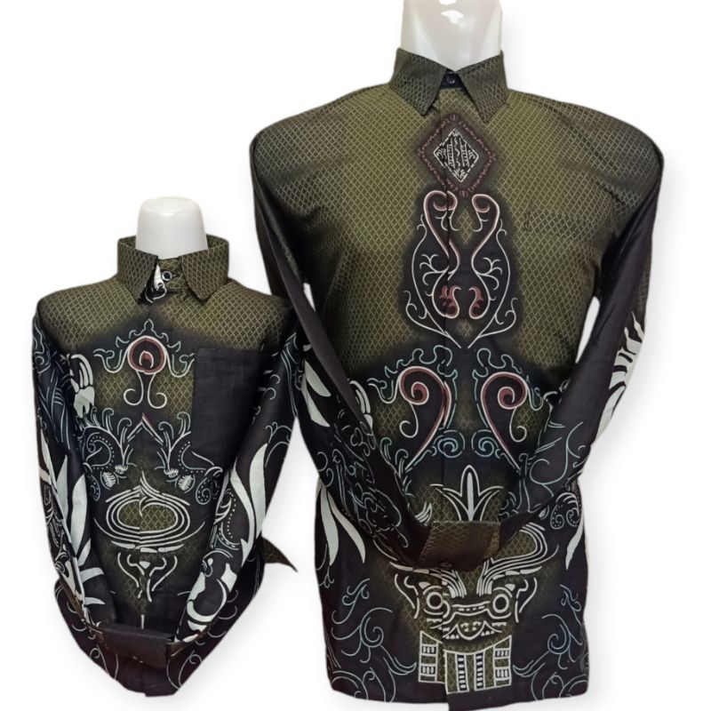 BATIK KHALIFAH COUPLE AYAH & ANAK BAHAN KATUN PREMIUM 40S