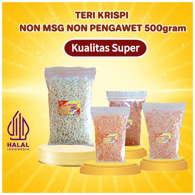 

Teri Krispi Sintamel Non MSG non pengawet 500gr - teri krispi Snack mpasi