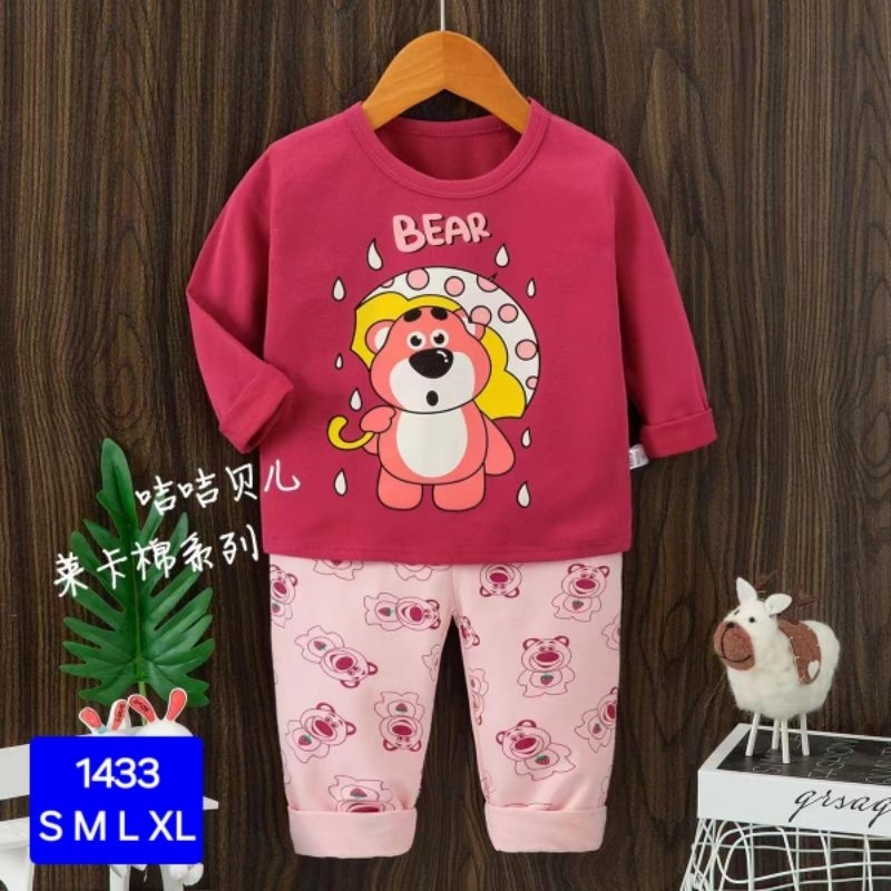 Piyama anak premium / Baju tidur anak cewek lotso / baju tidur anak perempuan