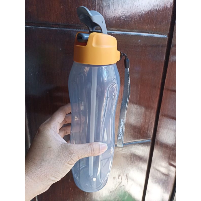 TUPPERWARE botol Minum eco 1L hitam /fanta /ungu /pink /grey dll
