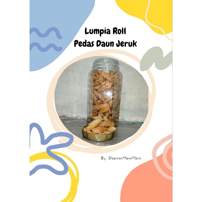 

Lumpia Roll Pedas Daun Jeruk Lumpia Gurih asin Daun Jeruk Kemasan Toples 700ml