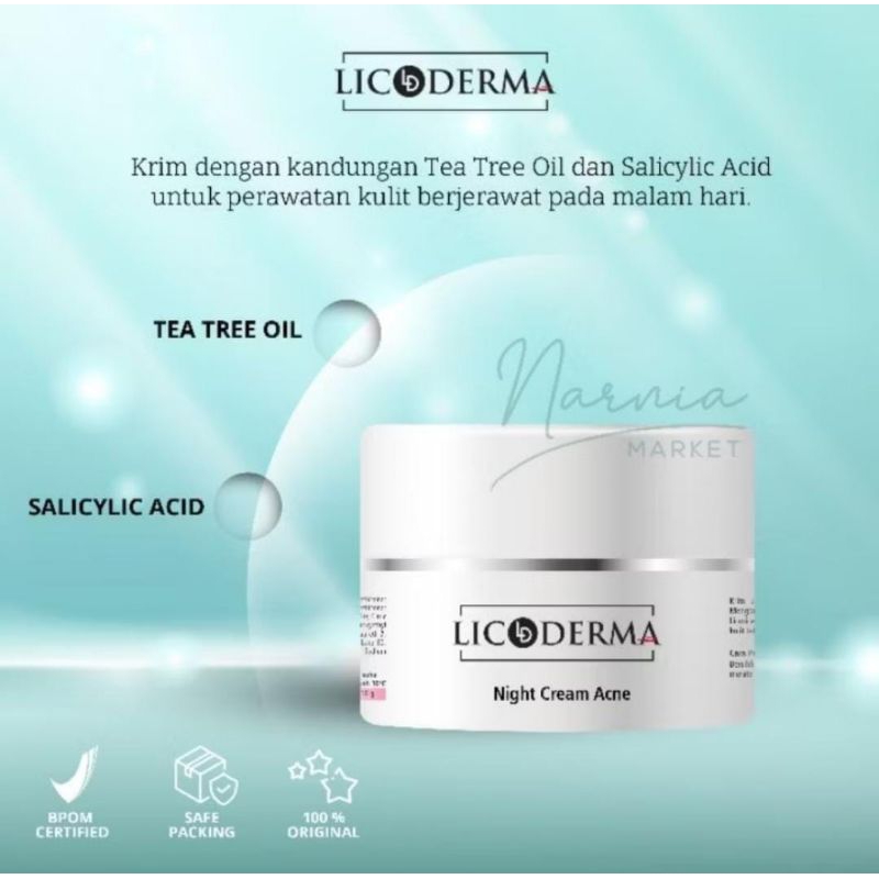 NIGHT CREAM ACNE LICODERMA