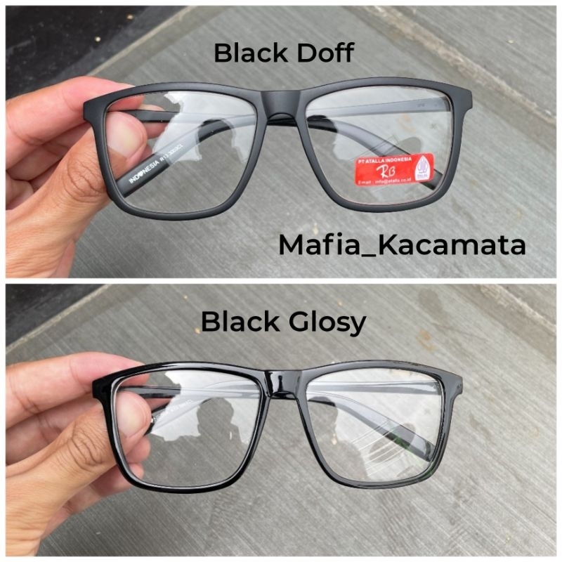Mafia_Kacamata,Frame Kacamata Unisex Pria Wanita Kacamata Kotak Kode 3003 Kacamata Minus/Clinder Len