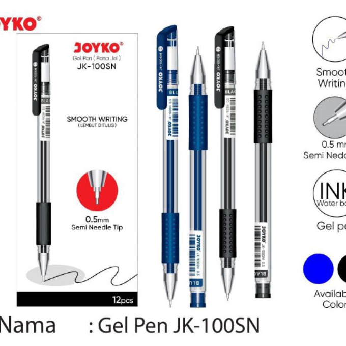 

FG2 Pulpen Gel Joyko Jk1SN 5mm 1pak12pcs