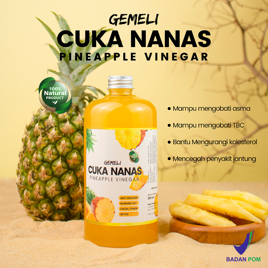 

Cuka Nanas Asli Organik 500ml With Mother