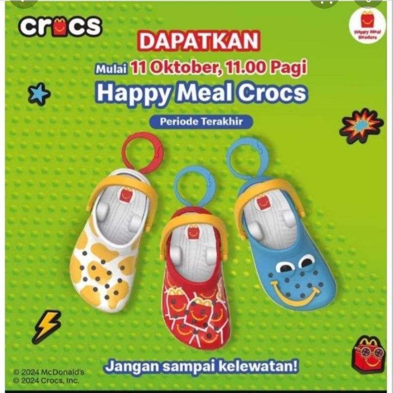 McDONALDS CROCS - HAPPY MEAL PERIODE 3