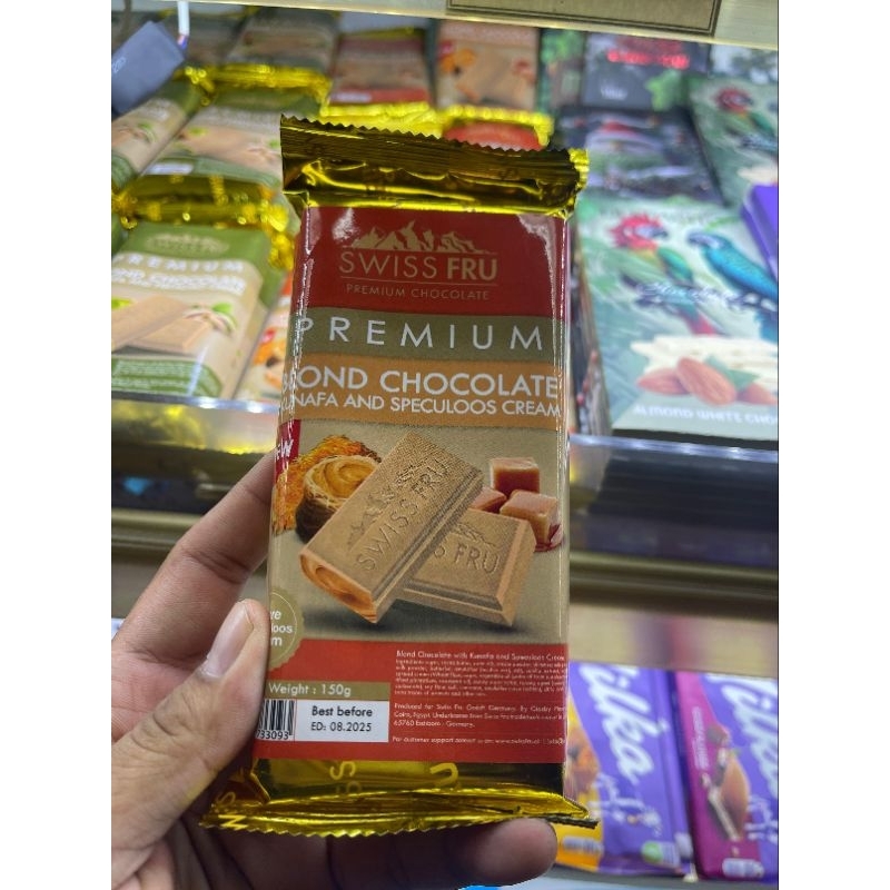

Swiss Fru Premium Chocolate Kunafa and Speculoos Cream – Coklat Dubai Viral Kunafa Speculoos Cream MURAH