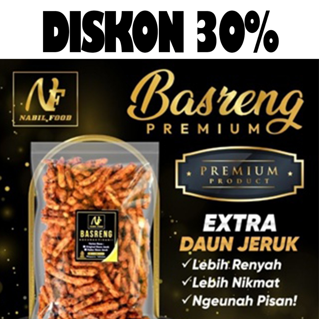 

BASRENG DAUN JERUK 1Kg/1000gram / BASO GORENG / BASRENG KERING CABE ASLI / BASRENG PEDAS