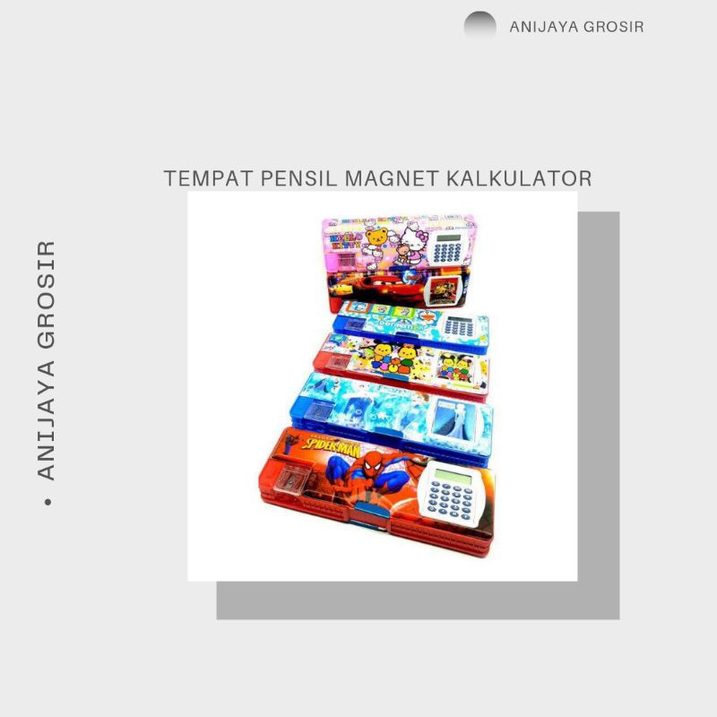 

TEMPAT PENSIL MAGNET KALKULATOR /PENCIL CASES&BOXES Alat Multifungsi