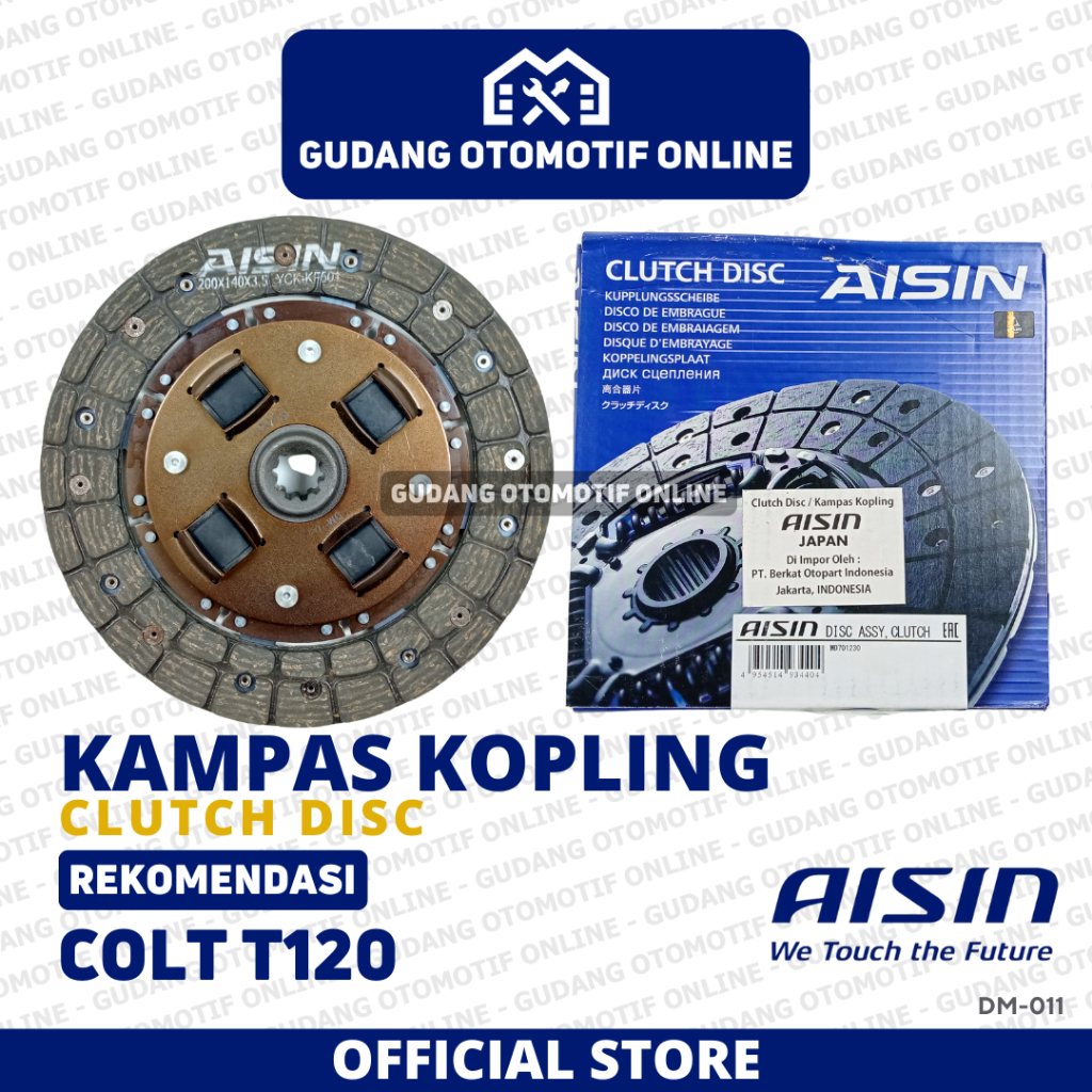 Clutch Disc Kampas Kopling Mitsubishi Colt T120 Aisin DM-011 Original - Plat Kopling