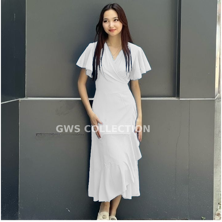 dress kimono panjang jumbo rayon twil