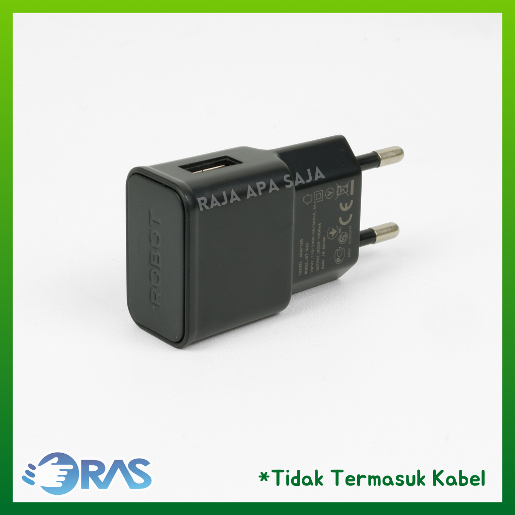 BESTPROMO KEPALA CHARGER ROBOT K4 - ADAPTOR CHARGER FAST CHARGING ANDROID BATOK CASAN CHARGER HP