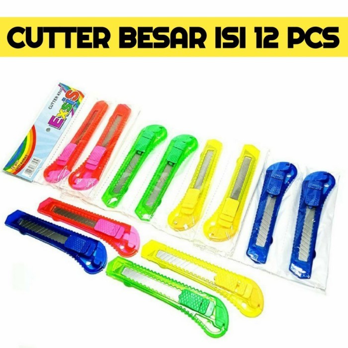 

12pcs Cutter Plastik Besar