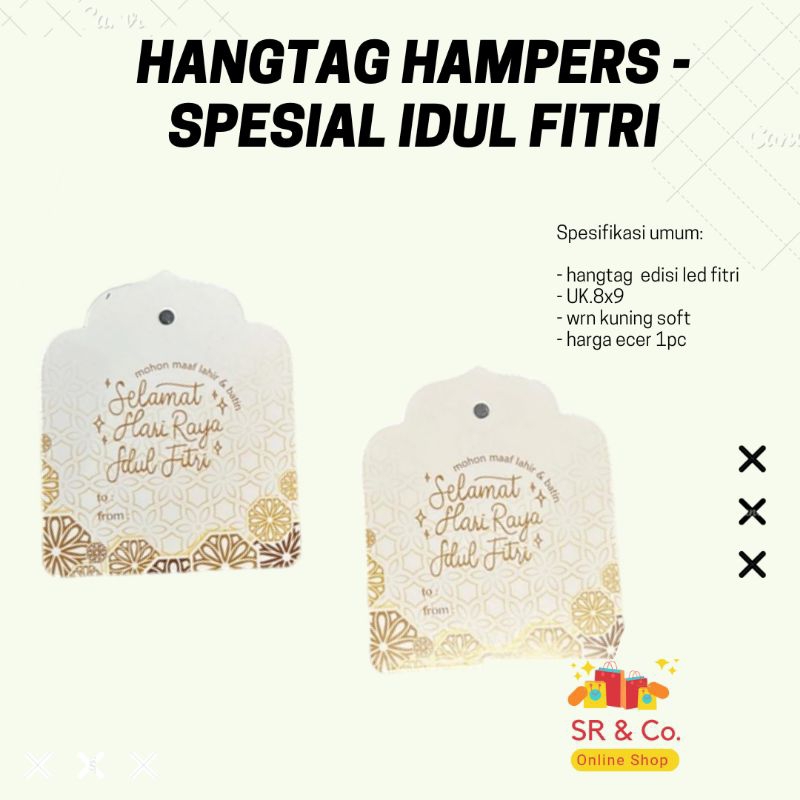

Hang tag idul Fitri/ hang tag hampers/ Lebel ucapan selamat idul fitri