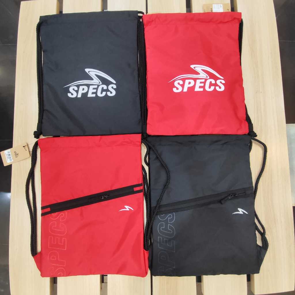 Tas Serut - SPECS String Bag - Black/White [904298] - Original