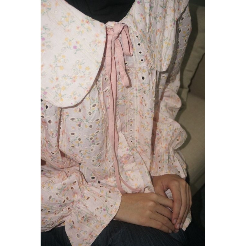 Sailor top pink kemeja