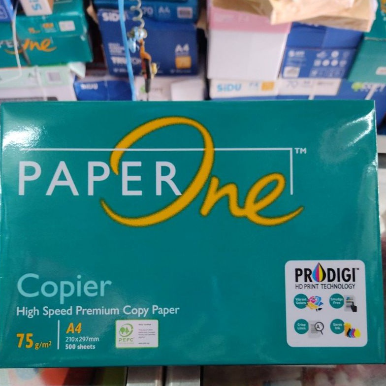 

KODE E1U Kertas A4 75 GSM Paper one isi 5 Rim