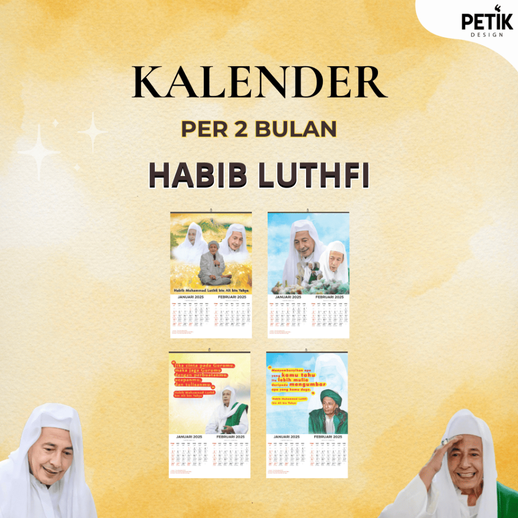 

Kalender Dinding Habib Luthfi bin Yahya NU 2025 6 Lembar Klem