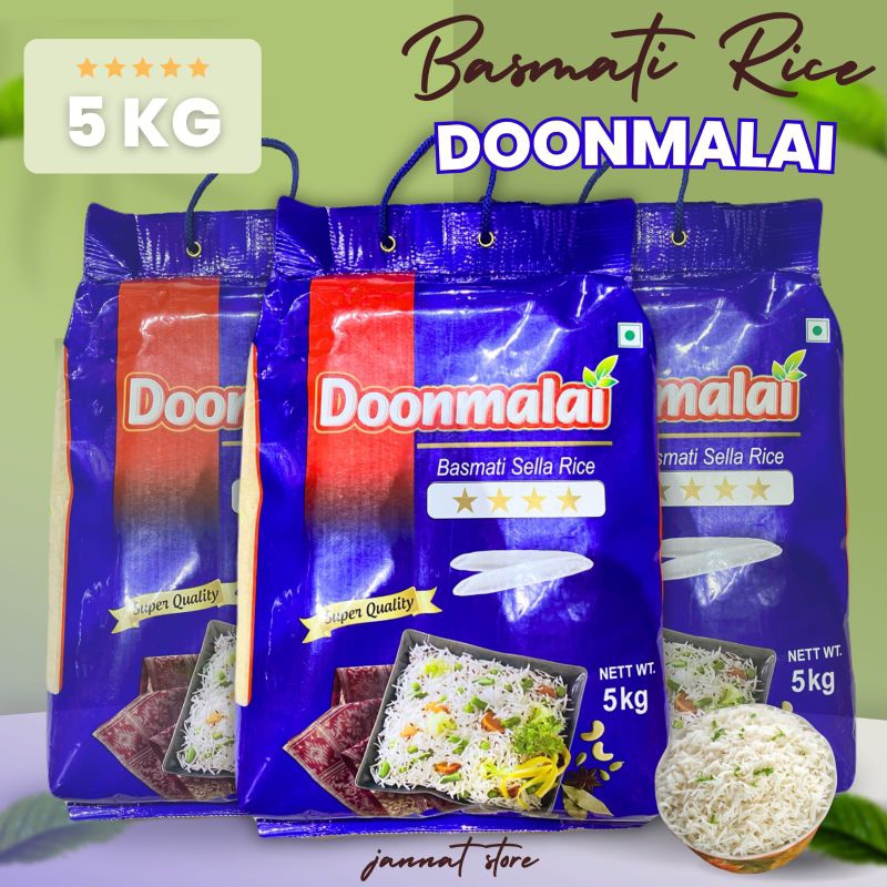 

DOONMALAI PREMIUM BERAS BASMATI ASLI KEMASAN 5KG EXPIRY 07/2026