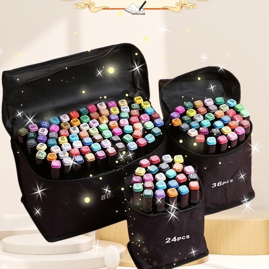 

FG2 MOKA 24PCS SPIDOL TOUCH ART MAKER GRAPHIC ART MAKER PEN COLOR SPIDOL WARNA 24 SET MKP34