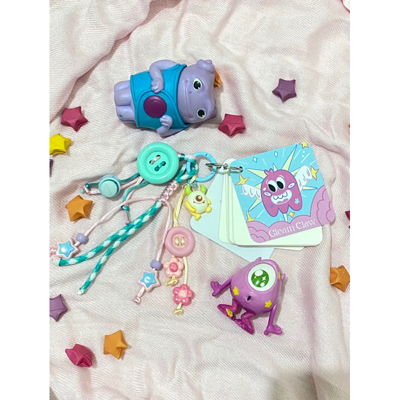 MONSTER BAG CHARM NOTEBOOKS BAG CHARM MINI NOTE BOOKS BUKU KECIL GANTUNGAN TAS MANIK MANIK