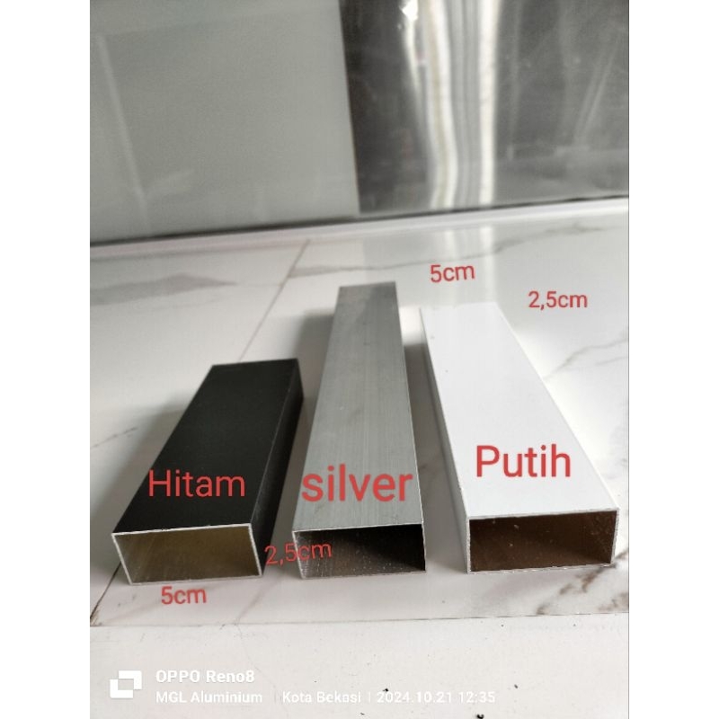 Hollo aluminium 1x2 bisa buat jidar