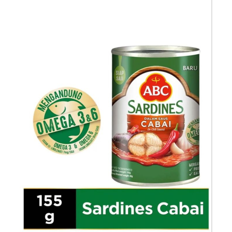 

ABC Sardines Saus Cabai 155gram