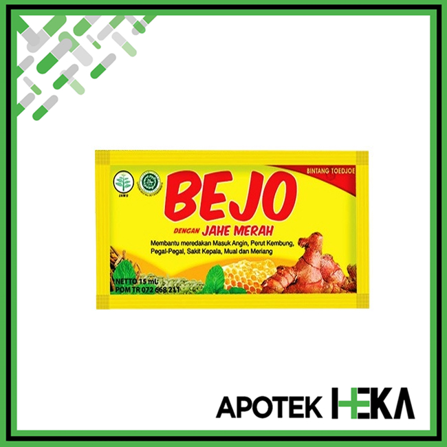 Bejo Jahe Merah Bintang Toedjoe Tujuh Satuan 1 Sachet - Masuk Angin [Depok]
