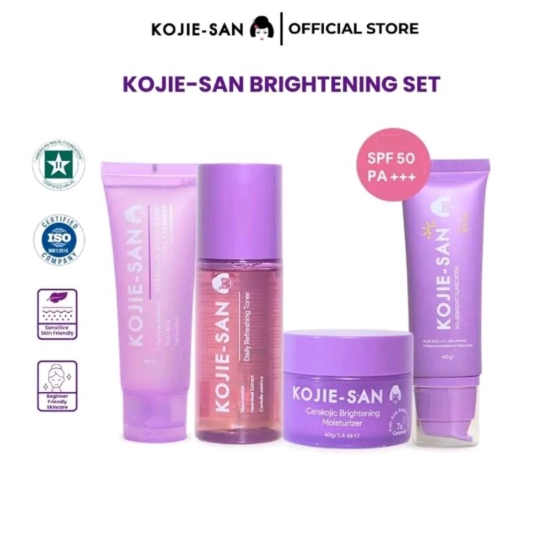 Kojie san series| moisturizer-toner-facial wash- sunscreen