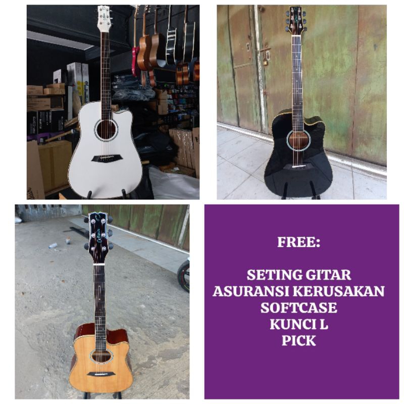GITAR ODLAIR CAPELLA OD511 SC N GITAR AKUSTIK ODLAIR OD 511 SCE BK ODLAIR TOP SOLID