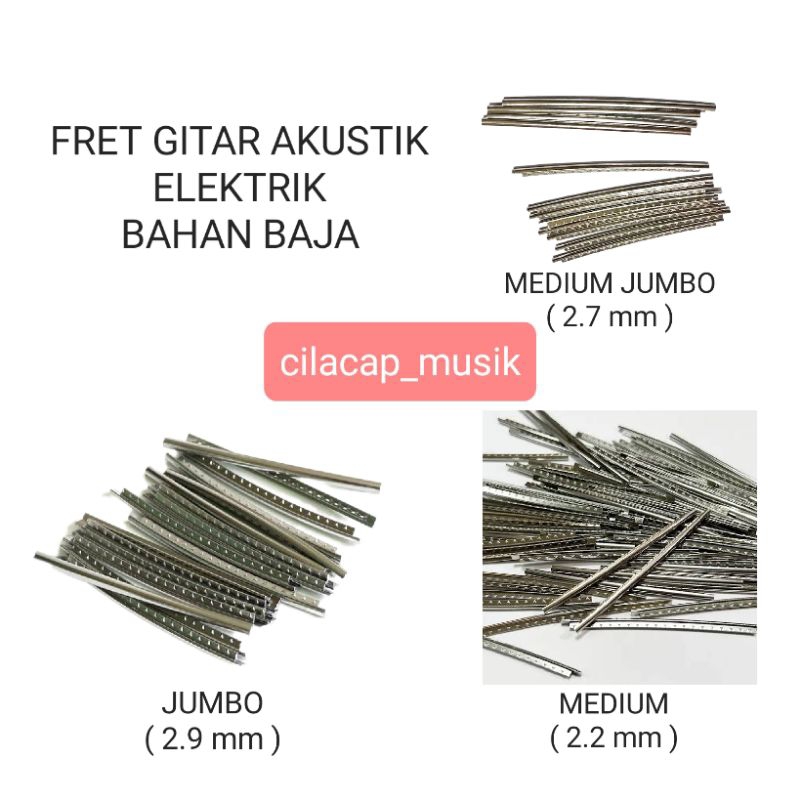 FRET GITAR AKUSTIK ELEKTRIK BAHAN BAJA FRET GITAR MEDIUM JUMBO