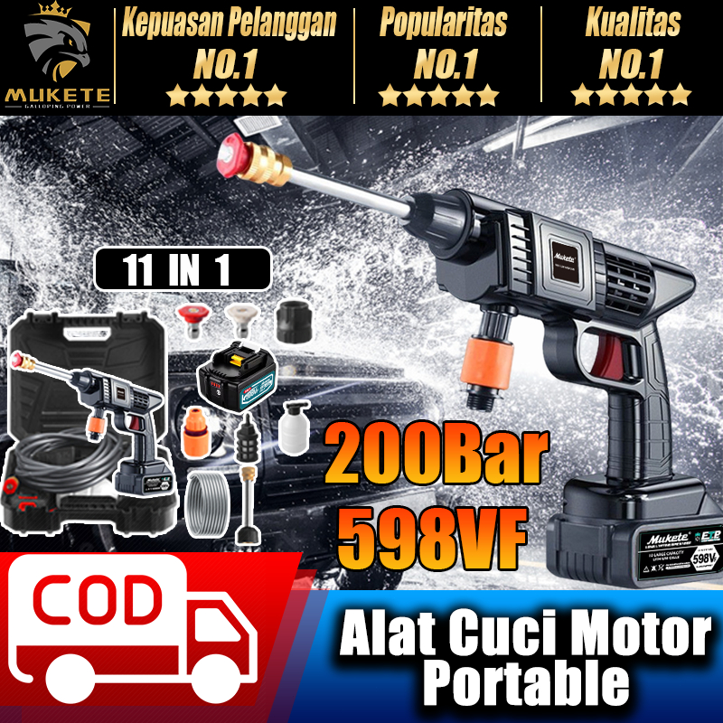200Bar Alat cuci motor 598VF Mesin cuci mobil Alat cuci mobil Alat cuci motor dan mobil Mesin Cuci M