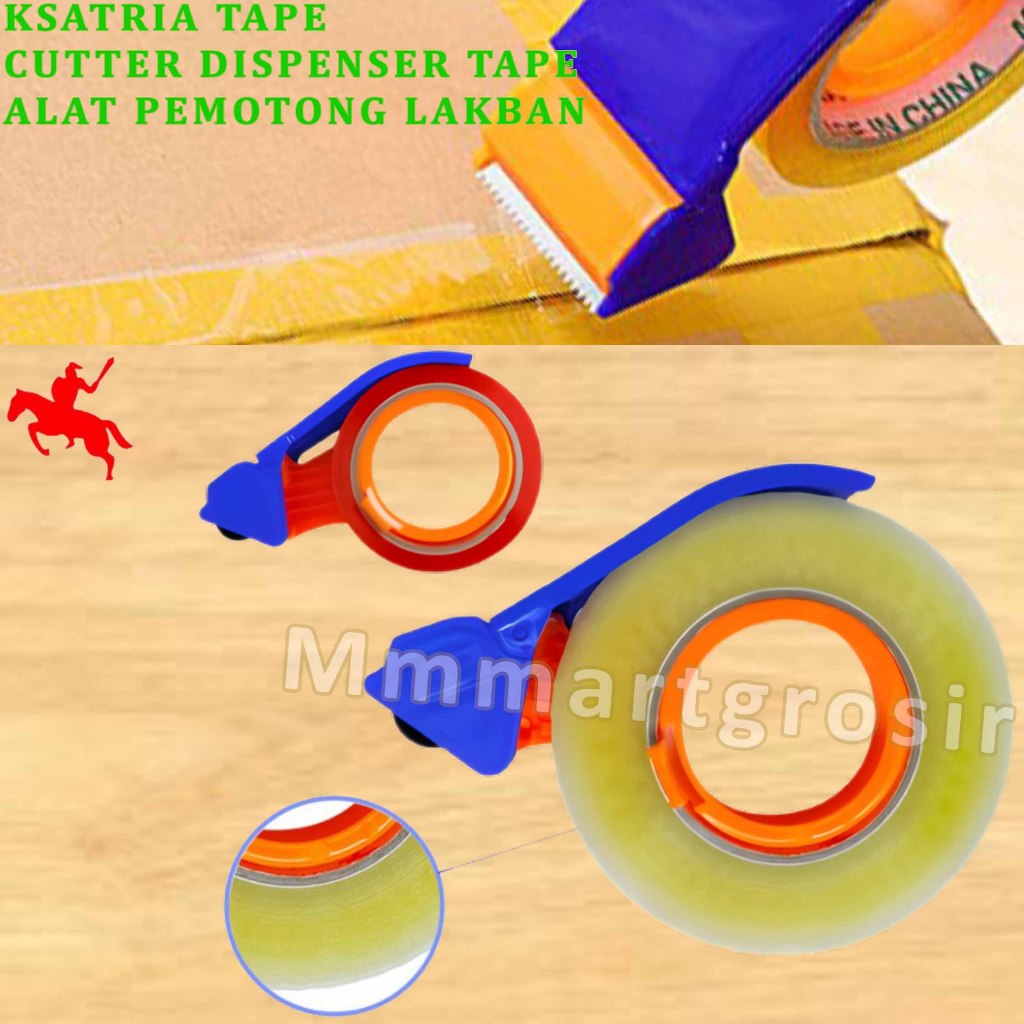 

Ksatria Tape / Cutter Dispenser Tape / Alat Pemotong Lakban Plastik