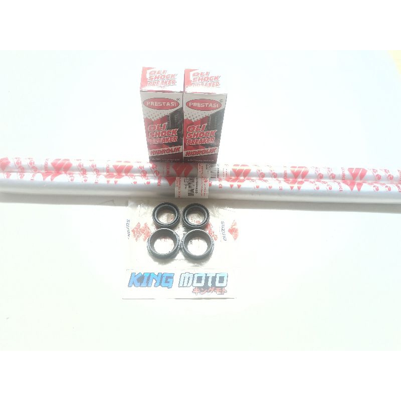 PAKET AS SHOCK OLI SHOCK SIL SOK SIL ABU AS SOK DEPAN SUZUKI SATRIA FU 150 NEW OLD LAMA BARU FU 150