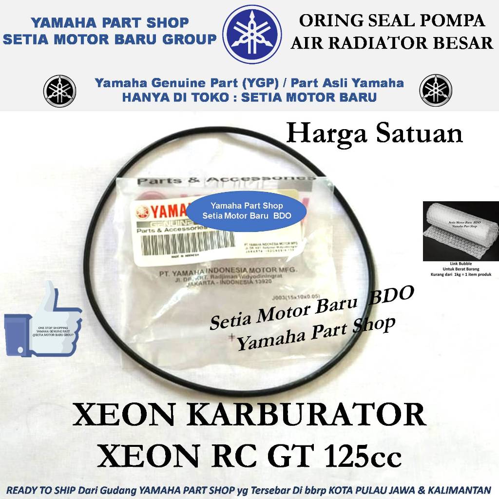 Oring Seal Sil Pompa Air Radiator Besar Xeon RC XeonGT 125cc Ori Asli Yamaha Bandung