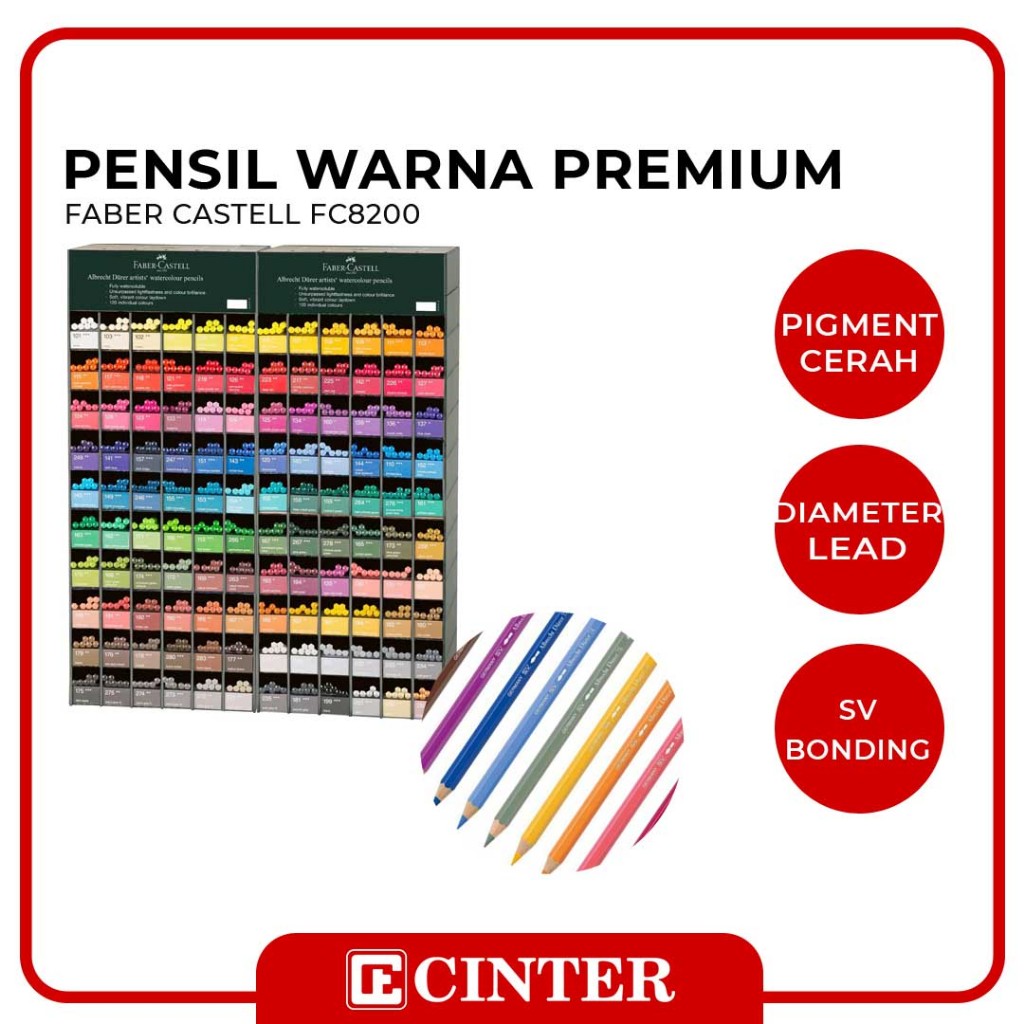 

FABER CASTELL - PENSIL WARNA PREMIUM / WATER COLOUR PENSIL ALBRECHT DURER FC 8200